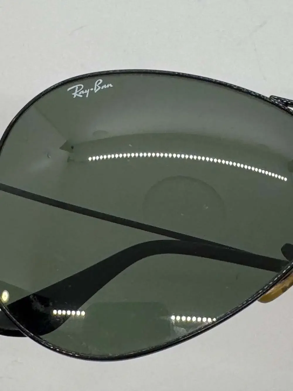 Ray-Ban RB3026 Aviator Large Metal II Sunglasses in Black with G-15 Lenses